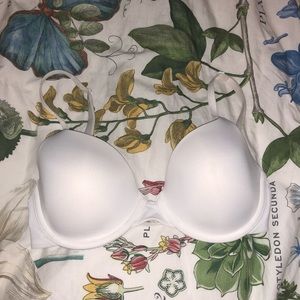 Cozy white bra